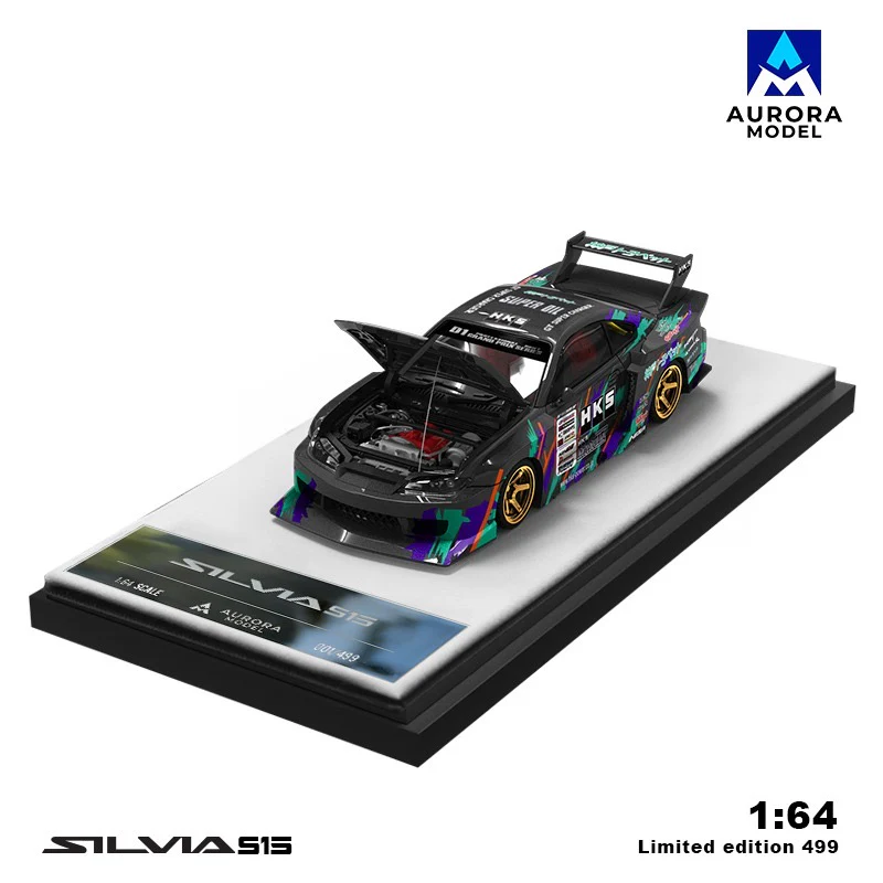 Aurora Model HKS Nissan Silvia S15 With Figure - Image 2