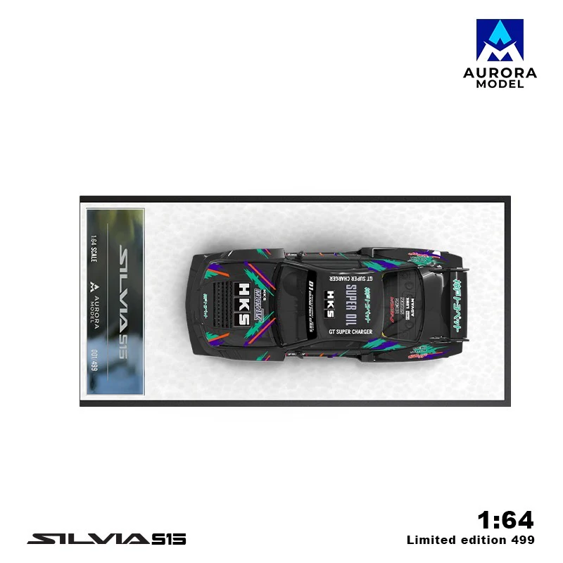 Aurora Model HKS Nissan Silvia S15 With Figure - Image 3