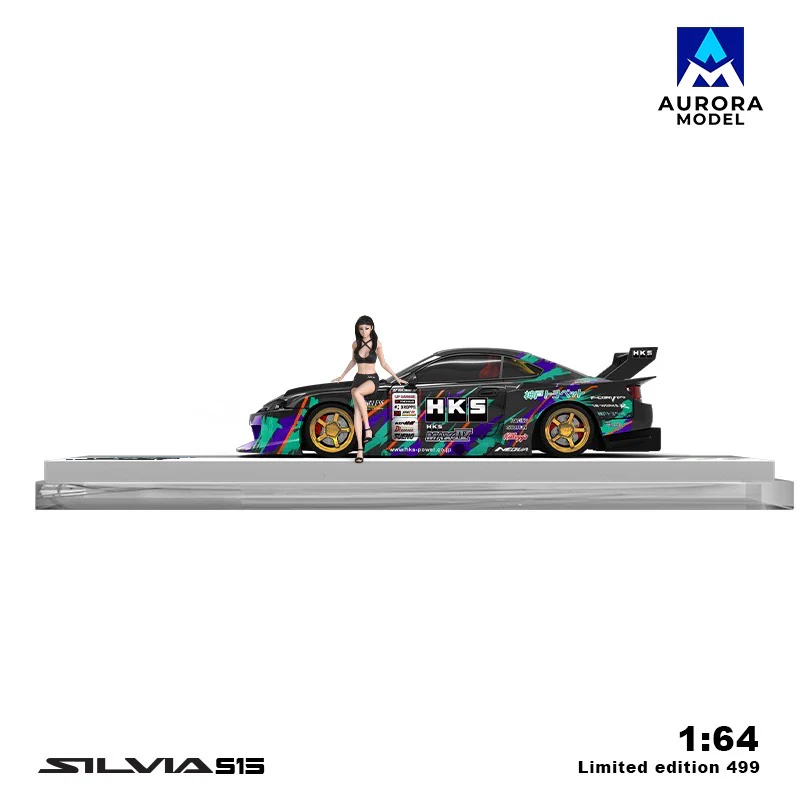 Aurora Model HKS Nissan Silvia S15 With Figure - Image 4