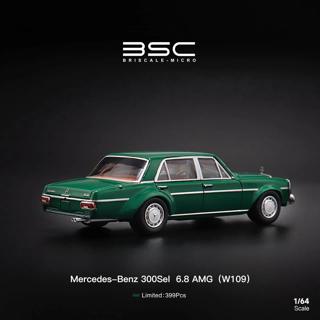 BSC Model Mercedes Benz 300 SEL AMG Green - Image 2