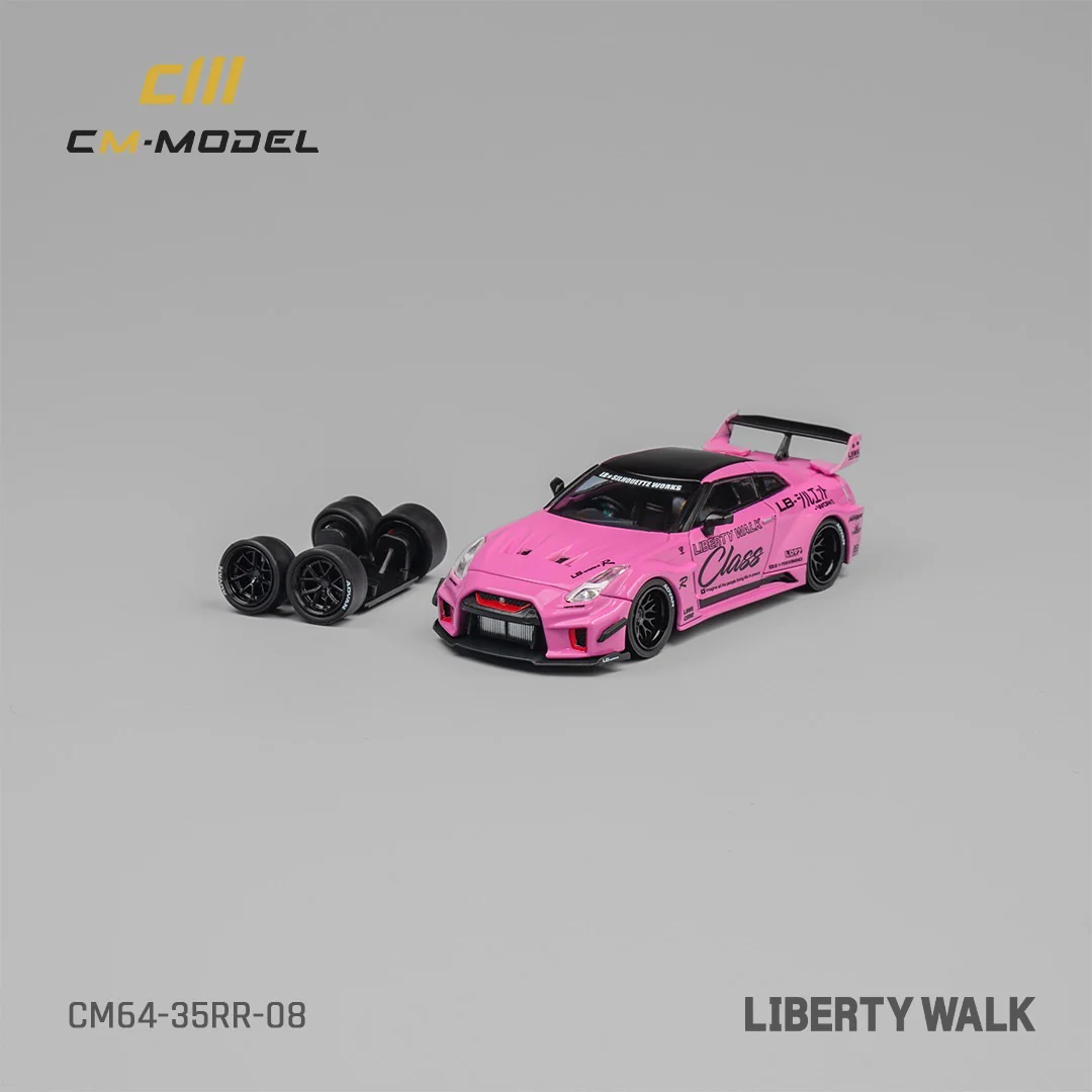 CM Model Nissan GTR R35 Liberty Walk LB Silhouette Pink - Image 2
