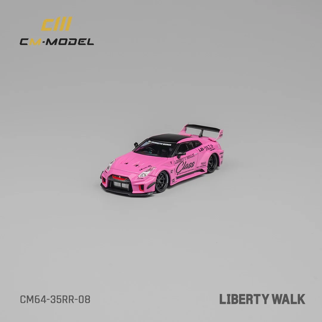 CM Model Nissan GTR R35 Liberty Walk LB Silhouette Pink - Image 6