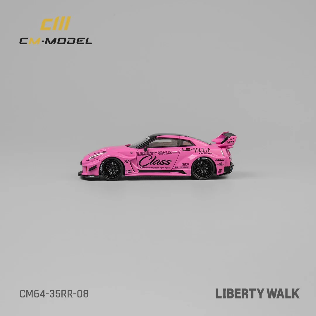 CM Model Nissan GTR R35 Liberty Walk LB Silhouette Pink - Image 8