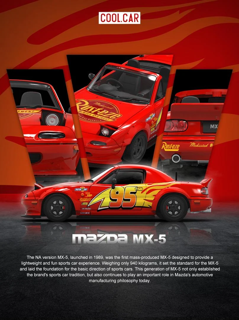 Cool Car Lightning McQueen MK1 Mazda MX5