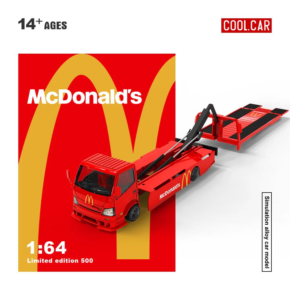 Cool Car McDonald’s H300 Flat Bed Car Transport Trailer - Image 2