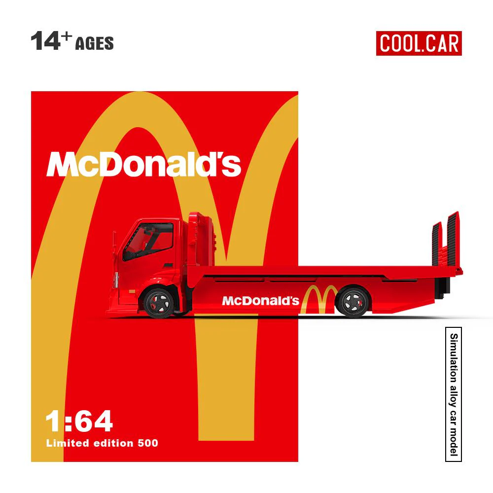 Cool Car McDonald’s H300 Flat Bed Car Transport Trailer - Image 3