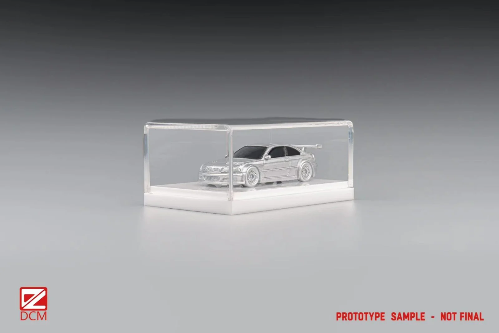 DCM Model BMW M3 E46 GTR Silver 1/87 Scale - Image 2