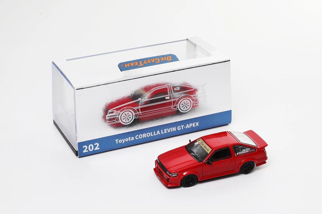 DCT Toyota AE86 Corolla Levin GT Apex Red