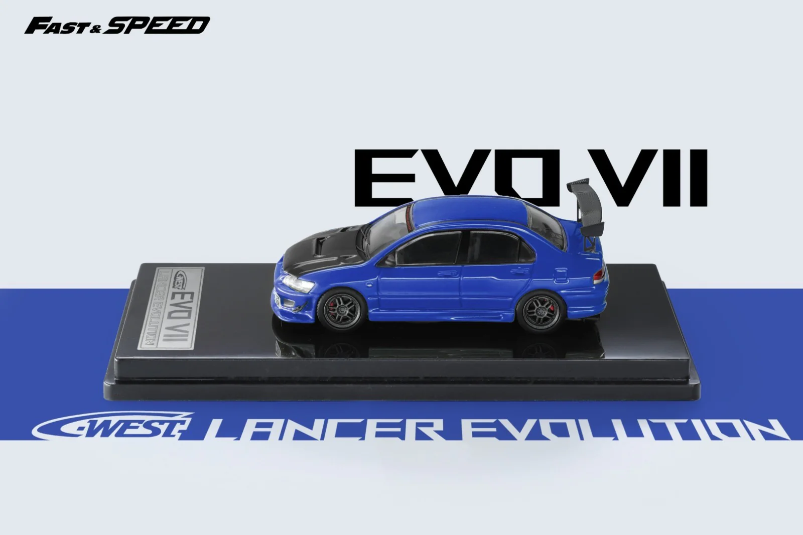 Fast & Speed Mitsubishi Lancer Evolution VII Blue