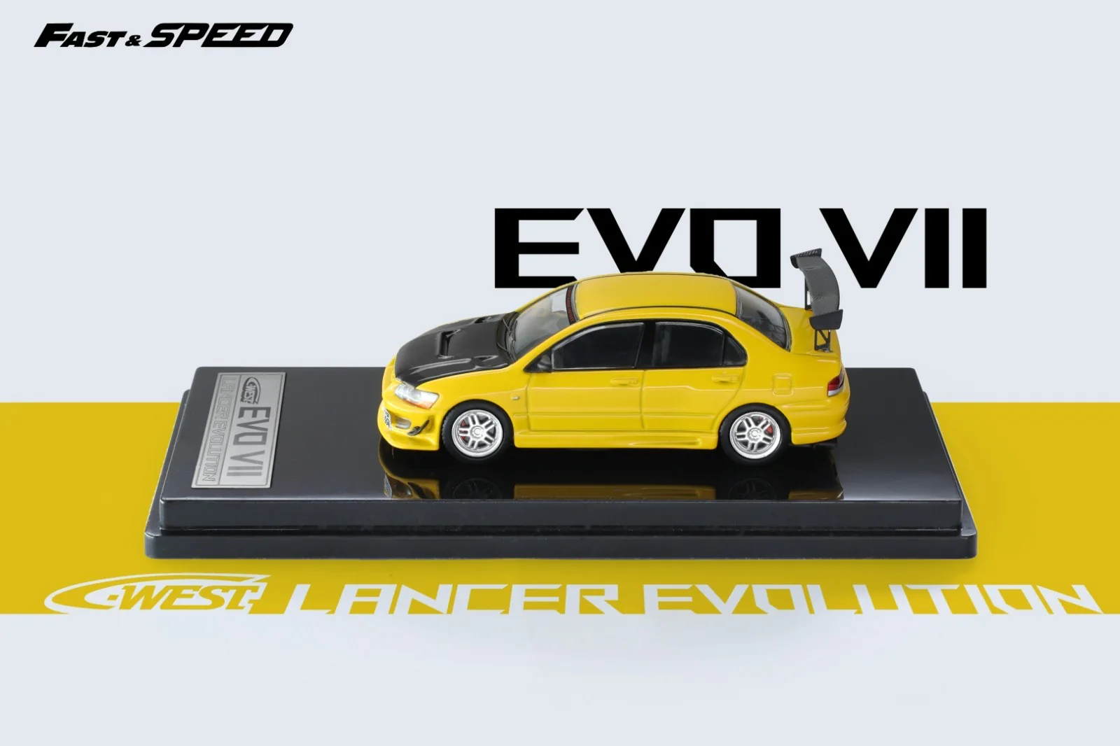 Fast & Speed Mitsubishi Lancer Evolution VII Yellow