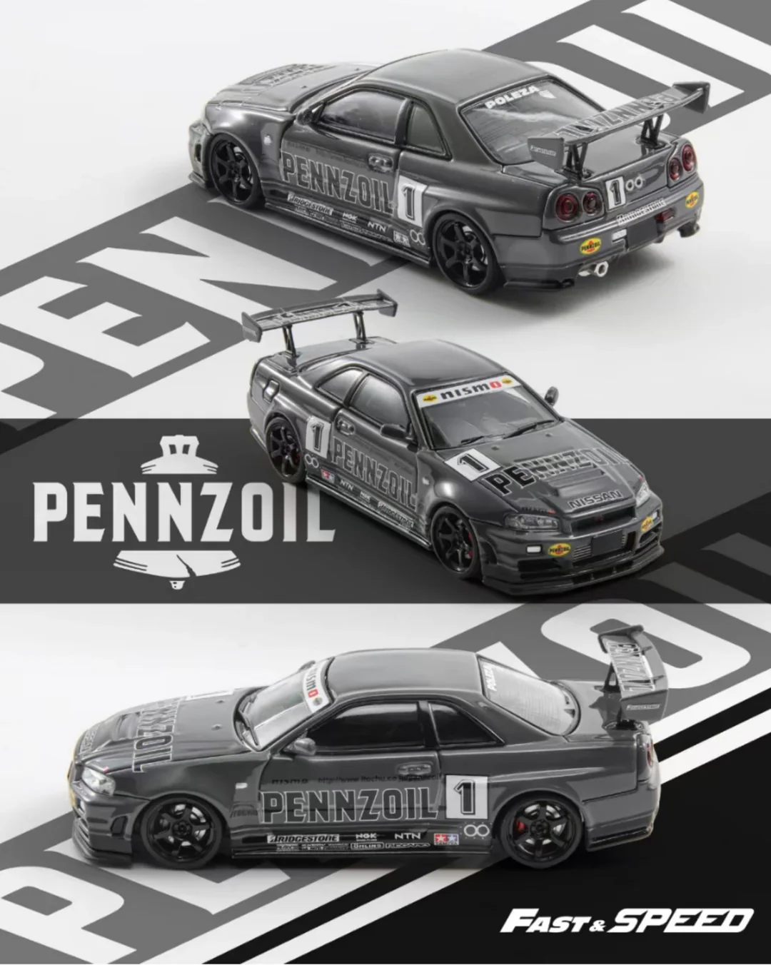 Fast & Speed Nissan Skyline R34 GTR Pennzoil