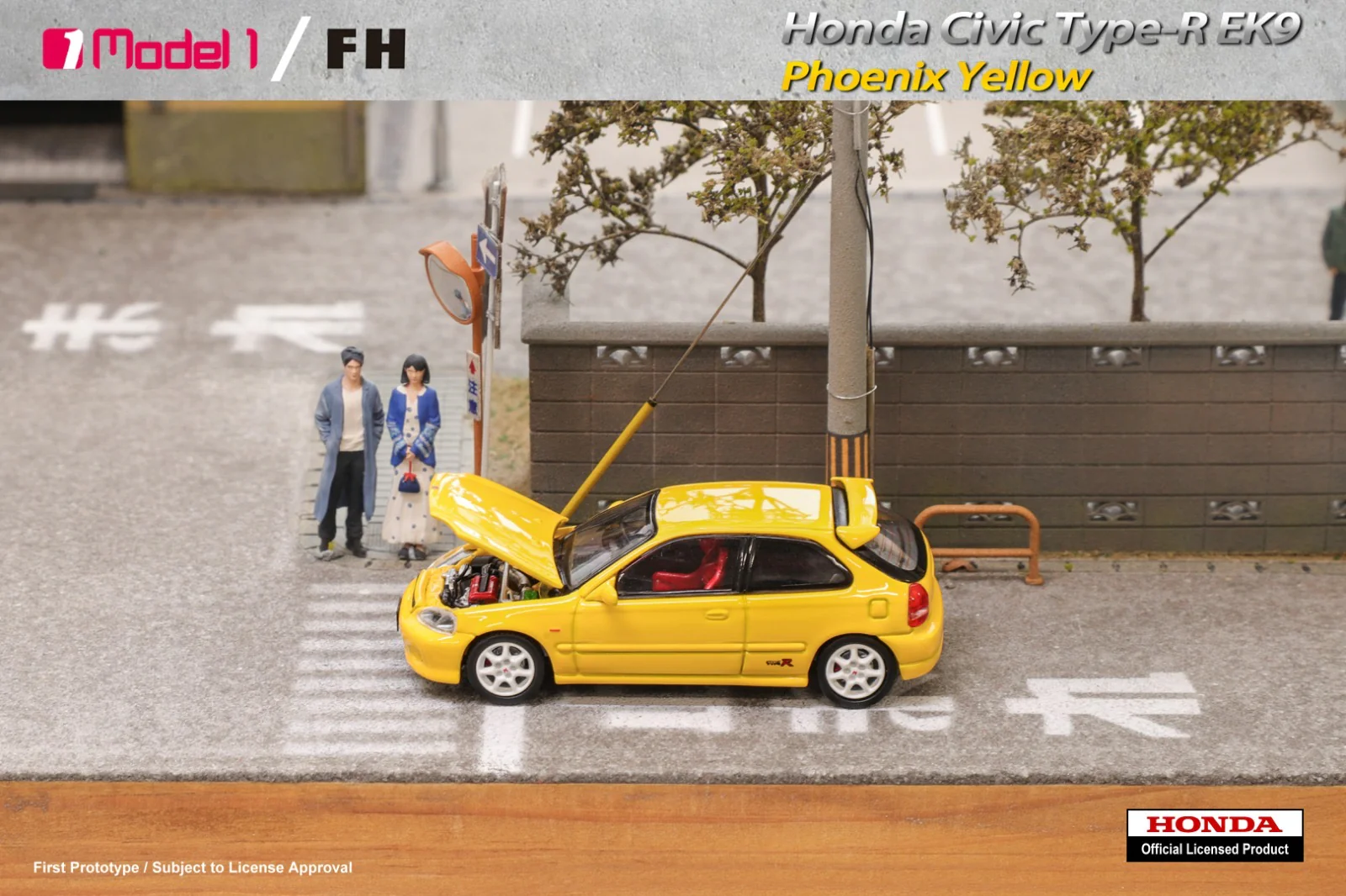 Focal Horizon x Model One Honda Civic EK9 Type R Yellow - Image 2