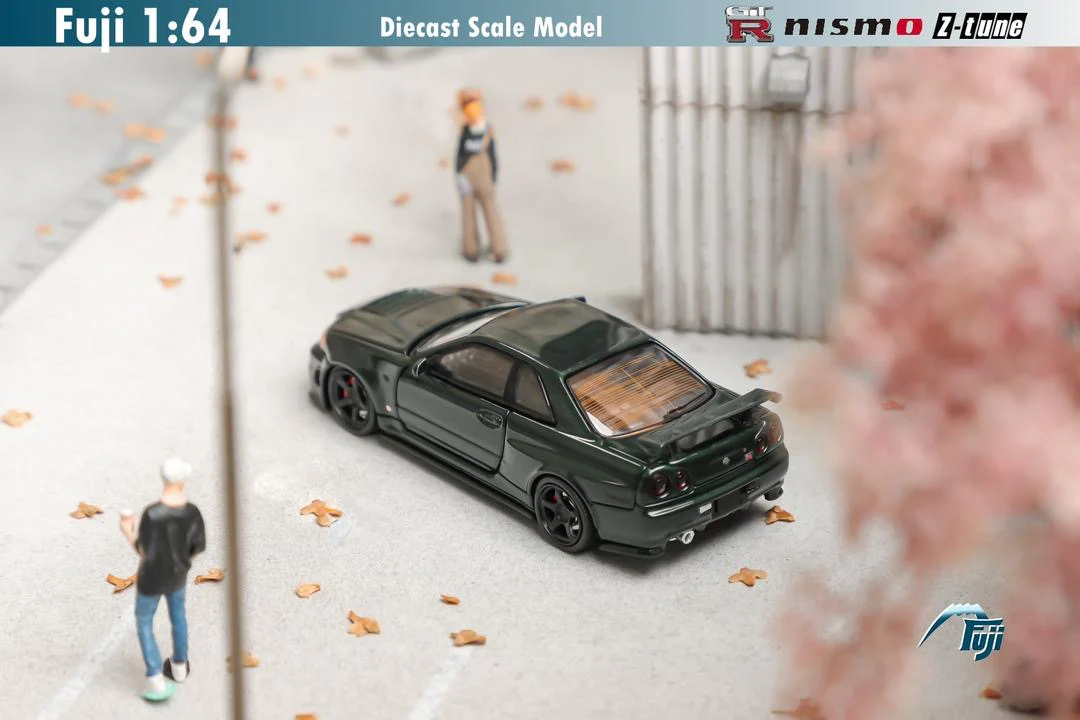 Fuji Model Nissan Skyline R34 GTR Z Tune Dark Green - Image 2