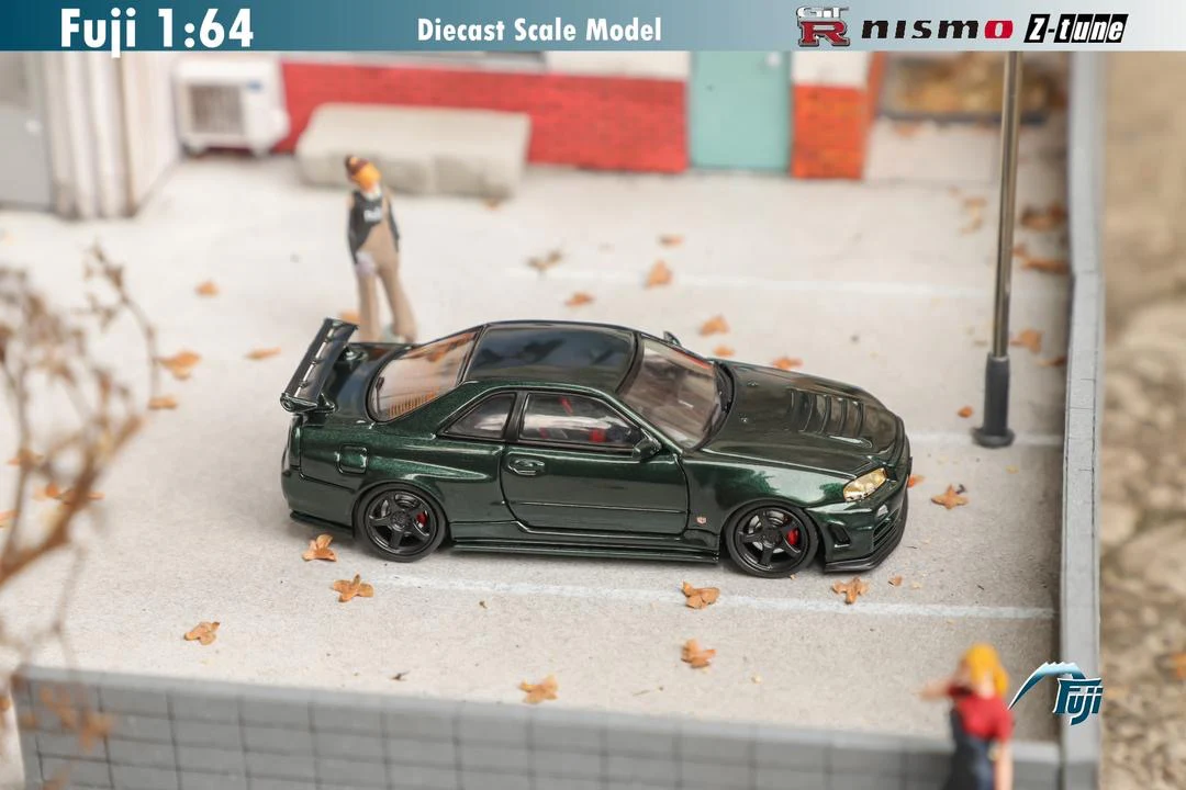 Fuji Model Nissan Skyline R34 GTR Z Tune Dark Green - Image 3