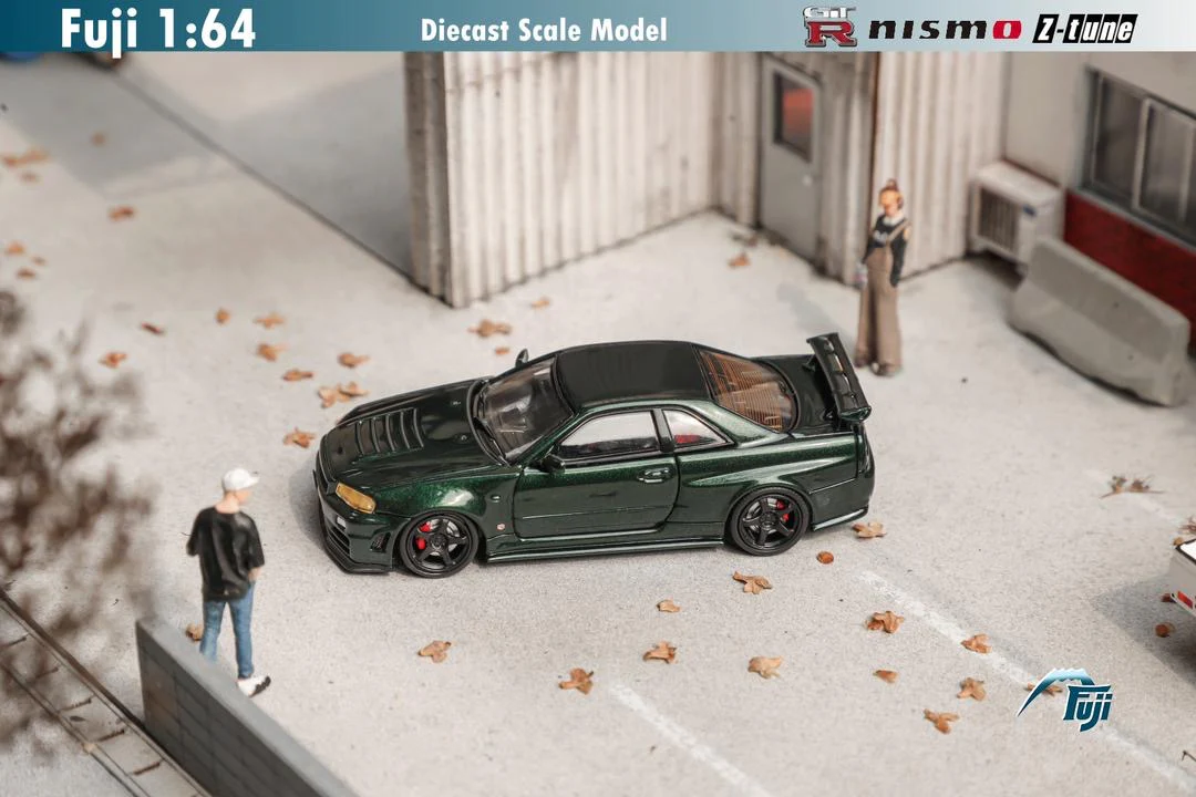 Fuji Model Nissan Skyline R34 GTR Z Tune Dark Green - Image 4