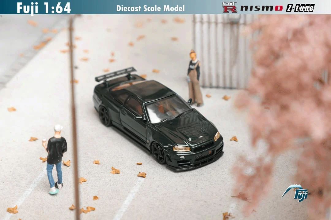 Fuji Model Nissan Skyline R34 GTR Z Tune Dark Green - Image 5
