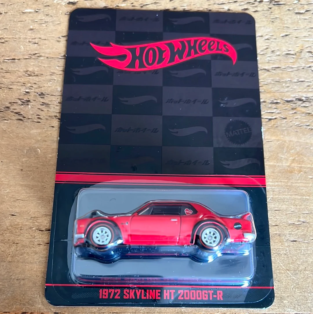 Hot Wheels Japan Convention 1972 Nissan Skyline HT 2000 GT-R Left Facing With Sticker Sheet - Image 3