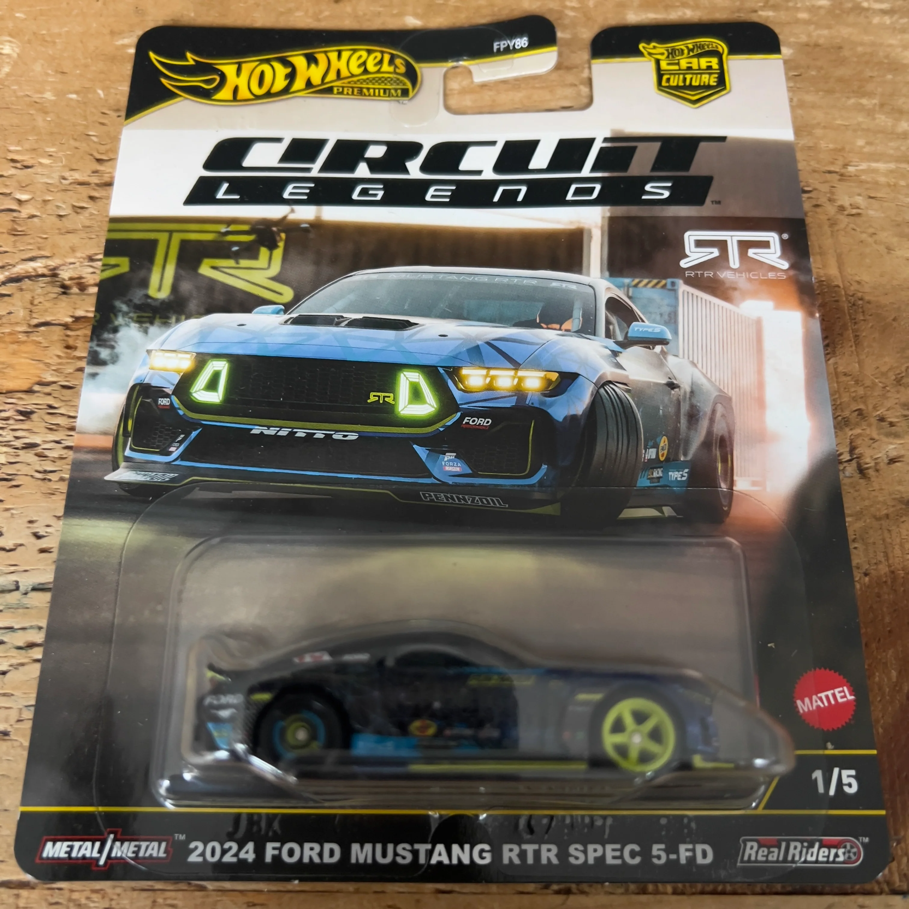 Hot Wheels Premium Circuit Legends 2024 Ford Mustang RTR Spec 5-FD