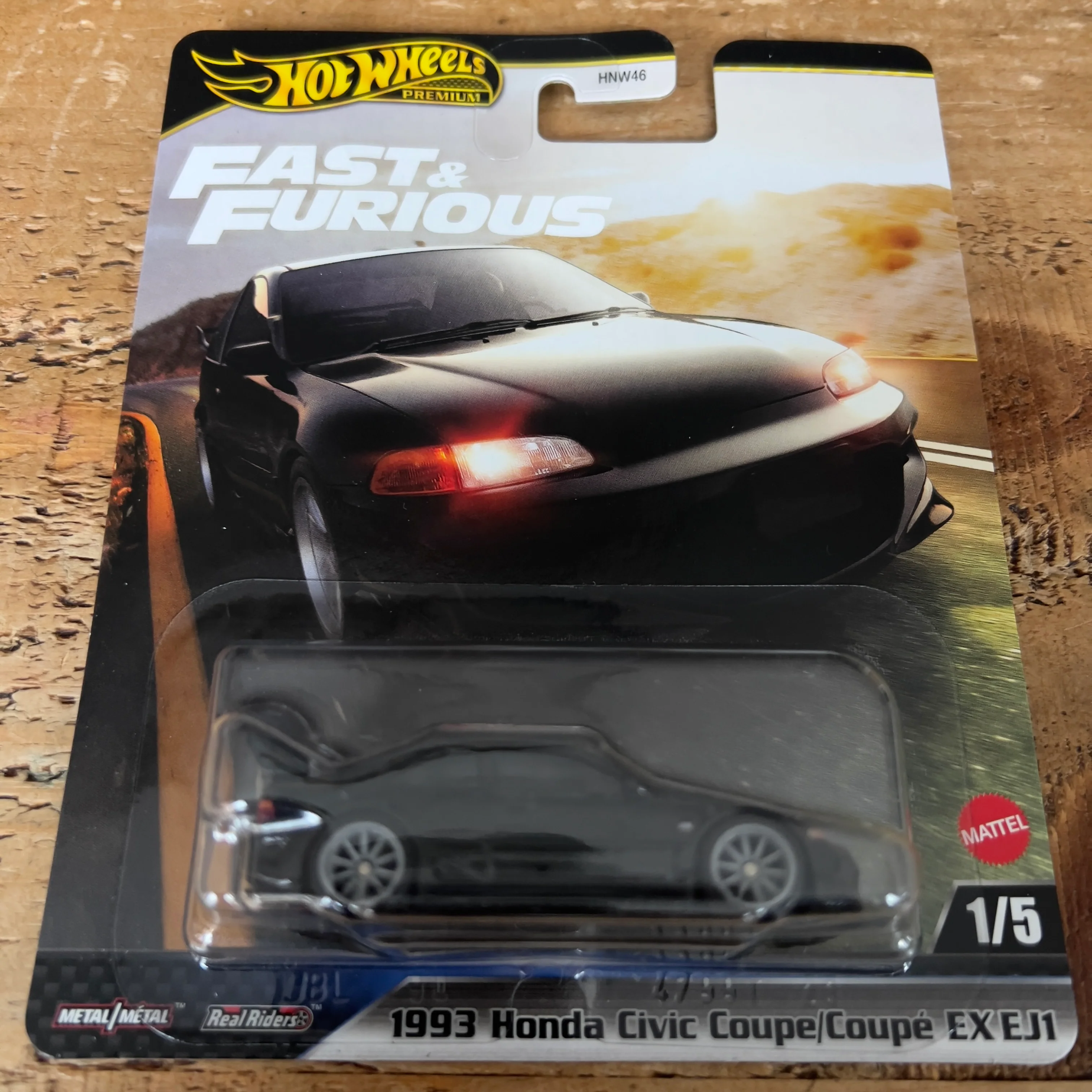 Hot Wheels Premium Fast & Furious 1993 Honda Civic Coupe EX EJ1