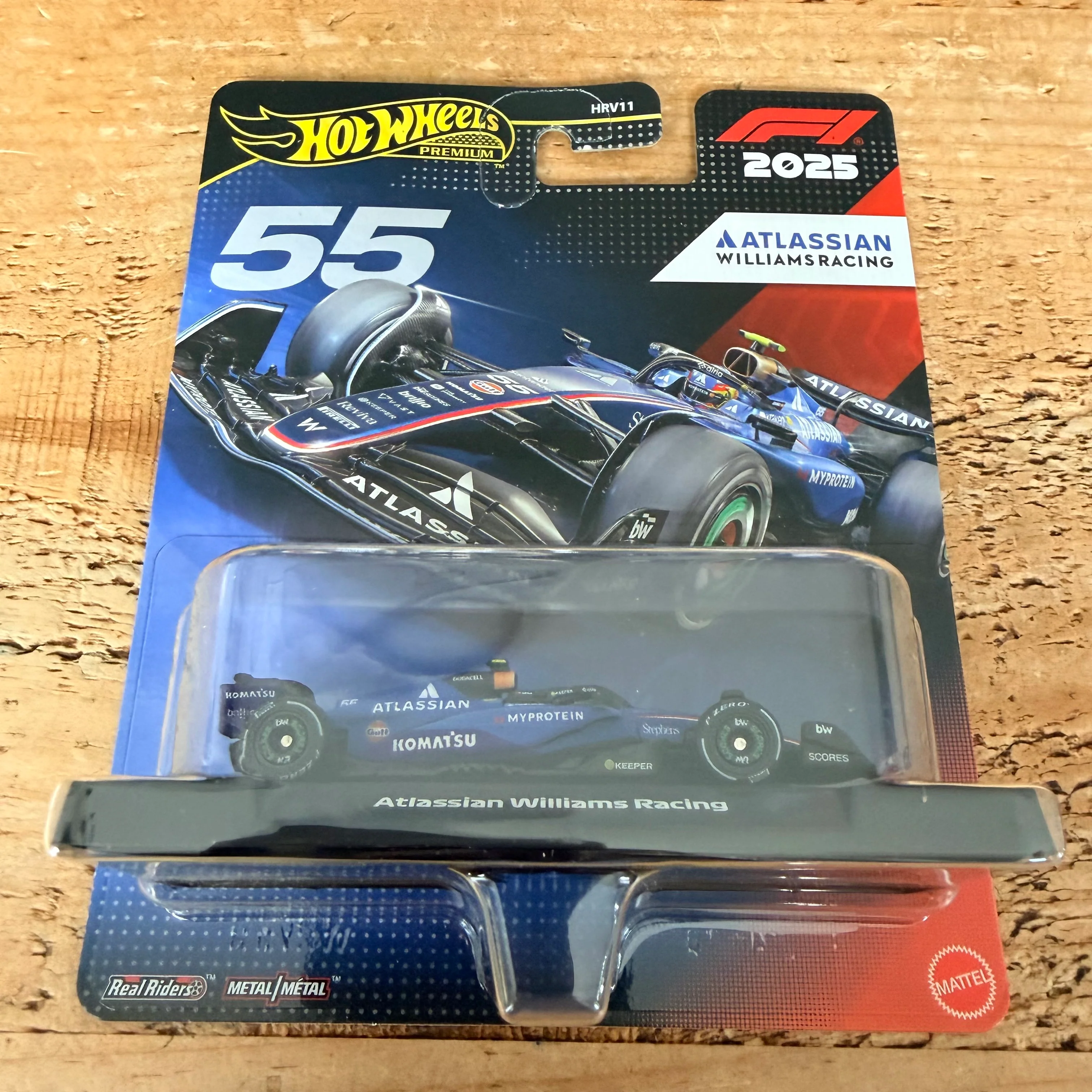 Hot Wheels Premium Formula 1 Atlassian Williams Racing #55 Carlos Sainz