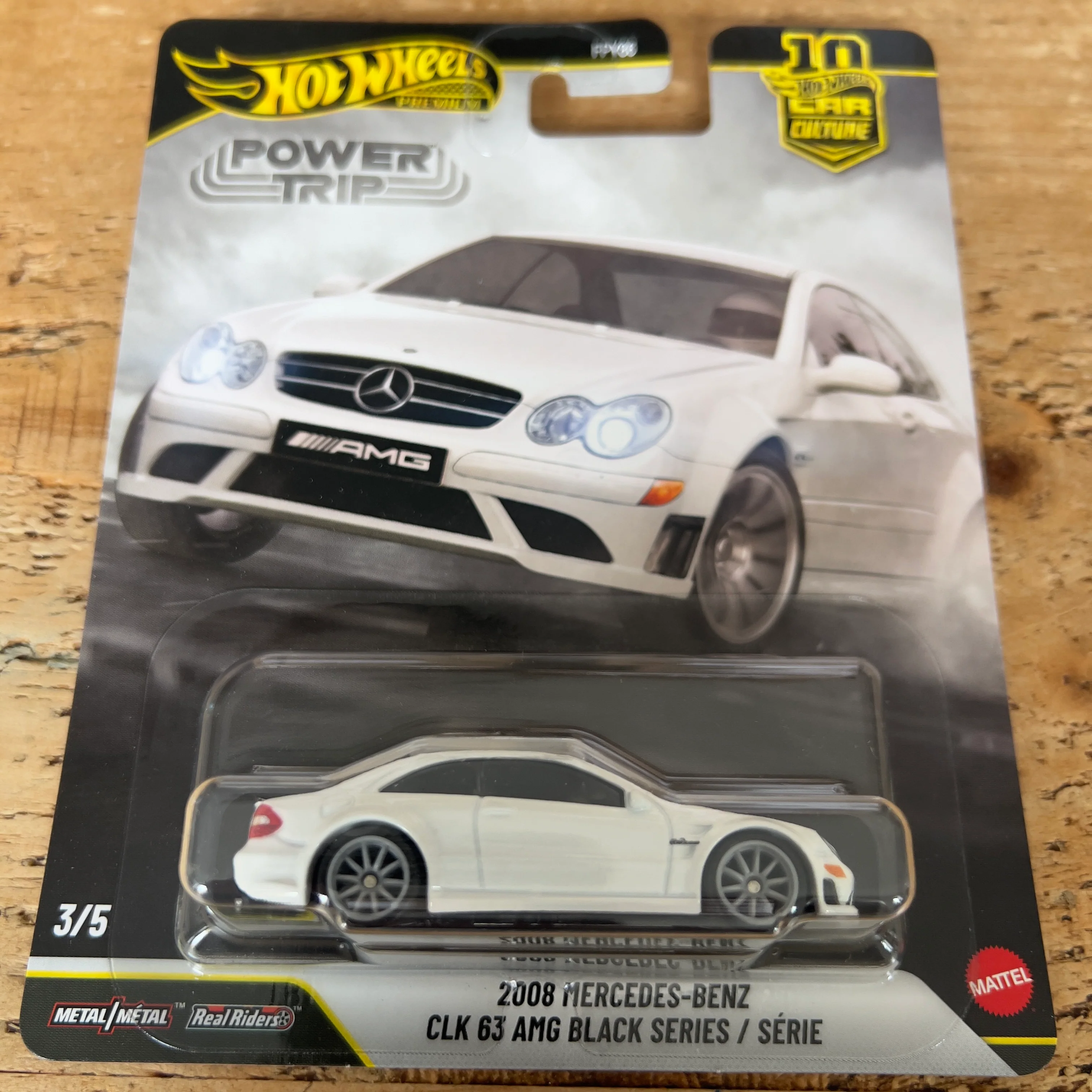 Hot Wheels Premium Power Trip 2008 Mercedes Benz CLK 63 AMG Black Series