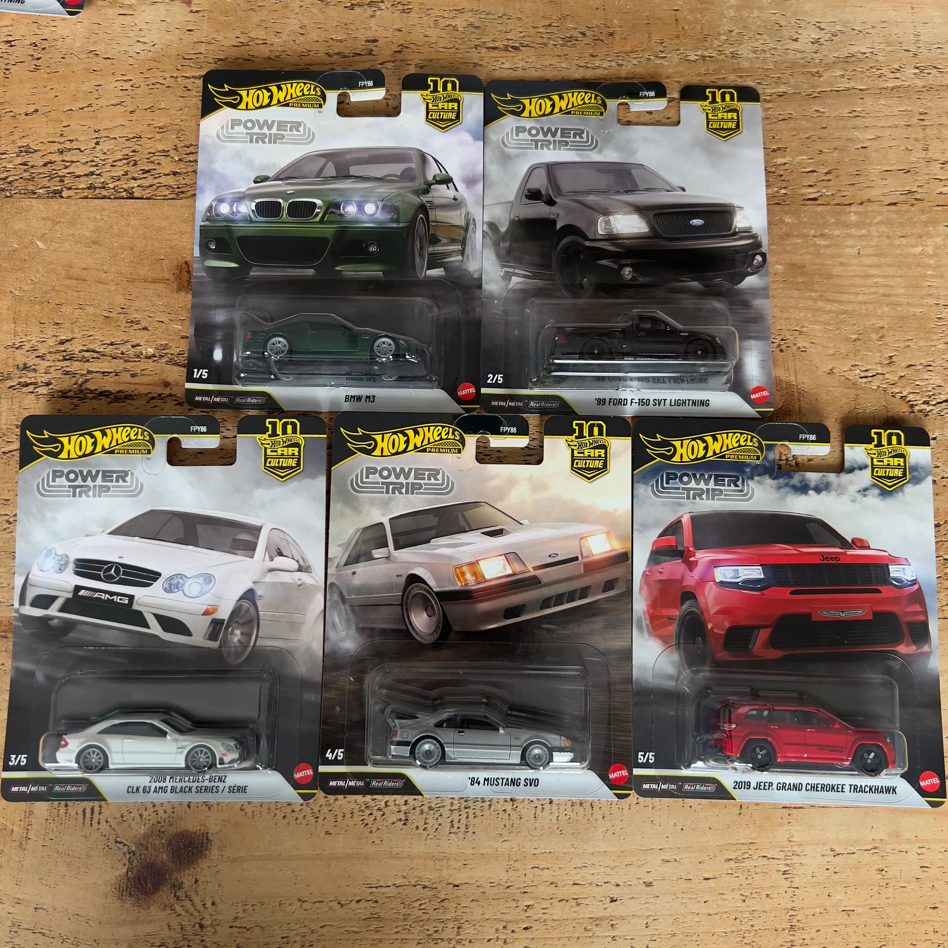 Hot Wheels Premium Power Trip Full Set Of 5