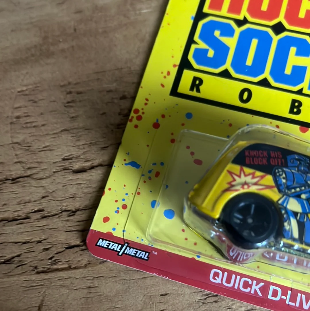 Hot Wheels Premium Quick D Livery Rock Em Sock Em Robots - Image 5