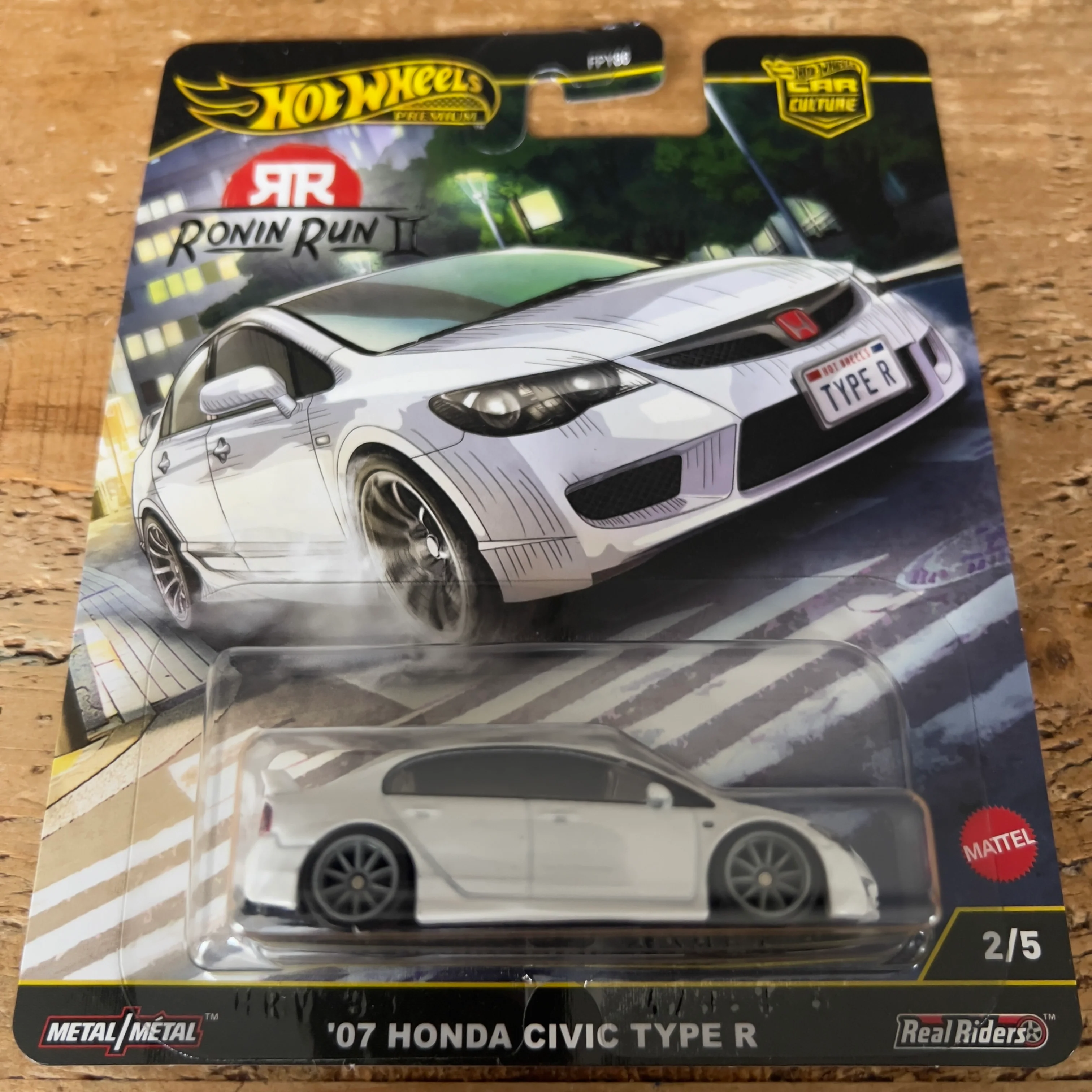 Hot Wheels Premium Ronin Run 2 ‘07 Honda Civic Type R FD2