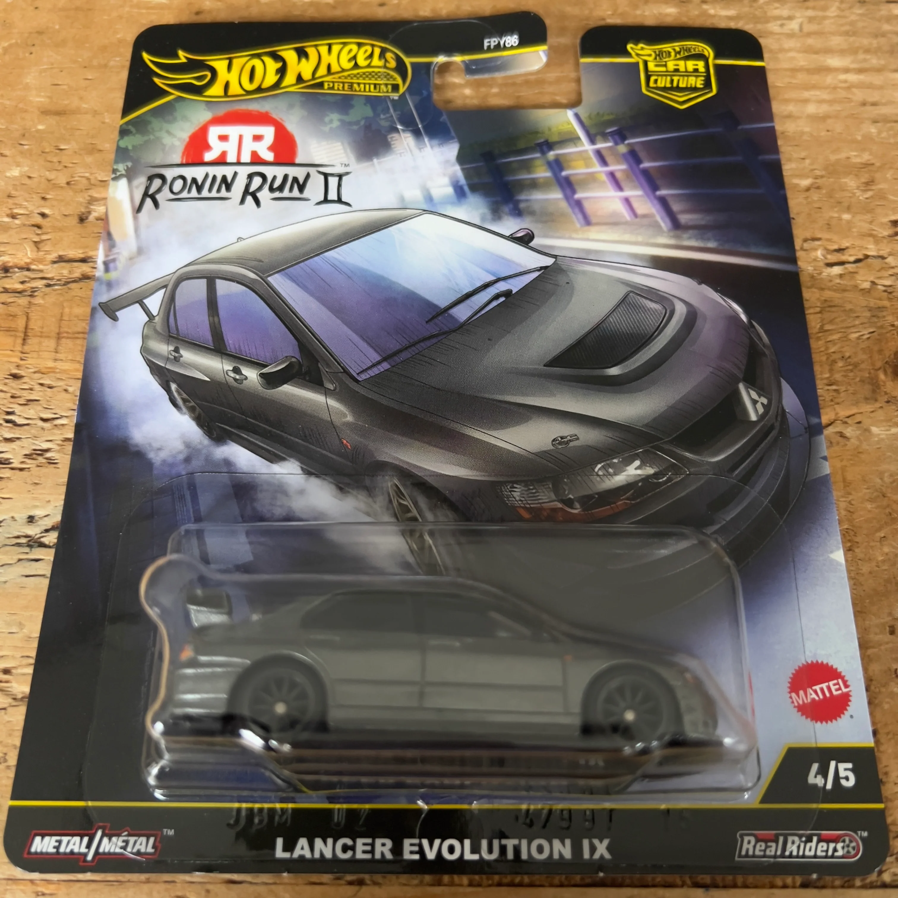 Hot Wheels Premium Ronin Run 2 Mitsubishi Lancer Evolution IX