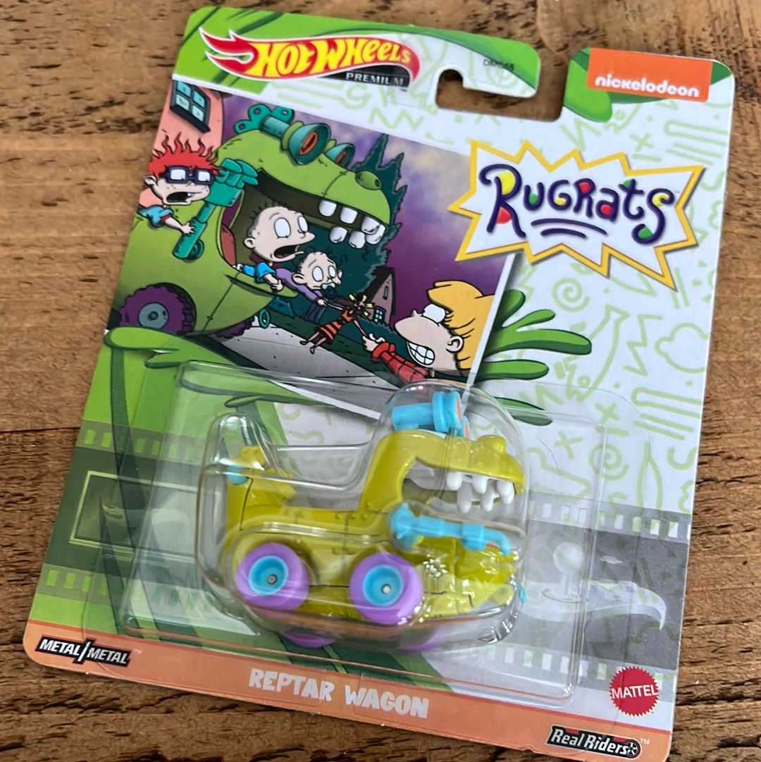 Hot Wheels Retro Entertainment Rugrats Reptar Wagon.