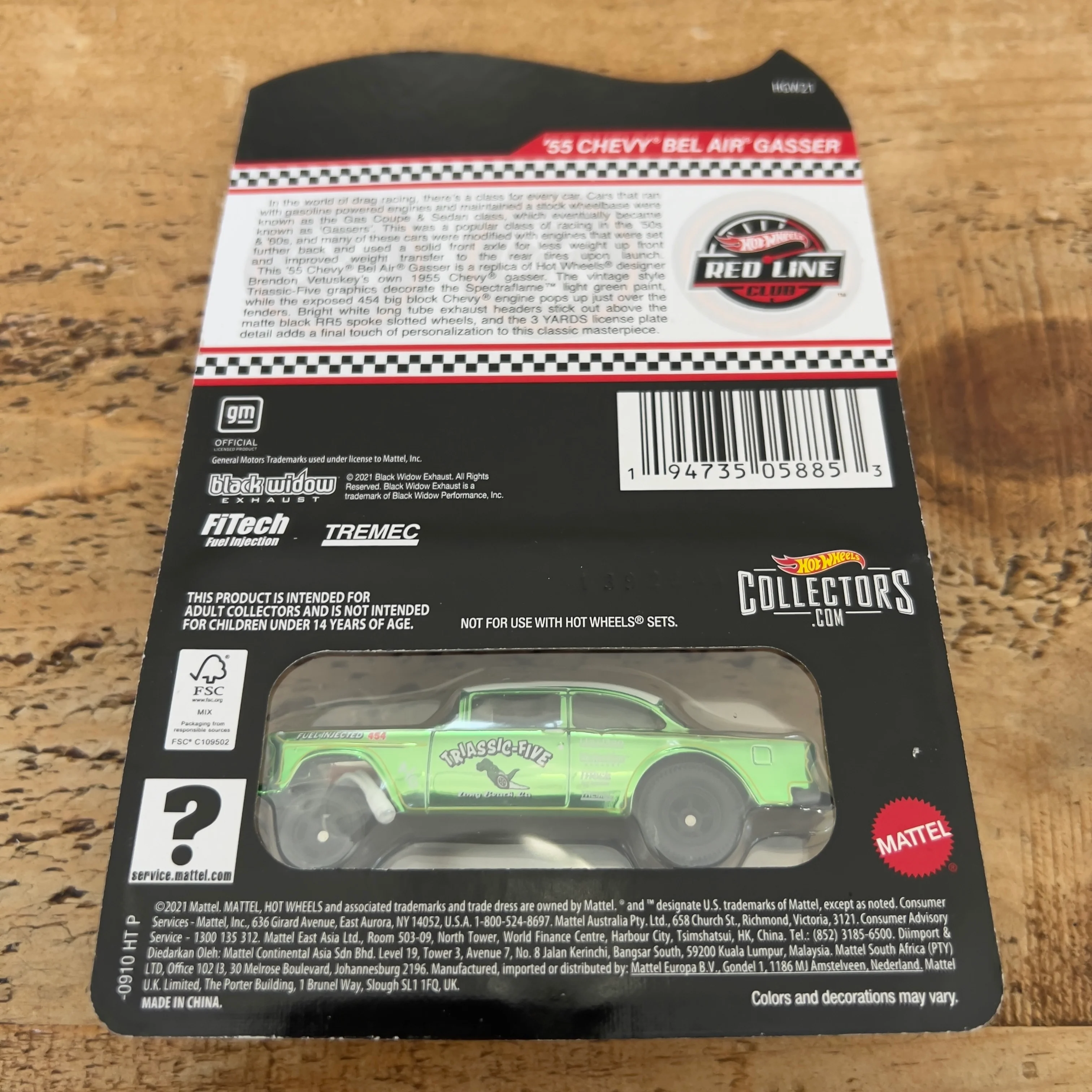Hot Wheels RLC 55 Chevy Bel Air Gasser - Image 6