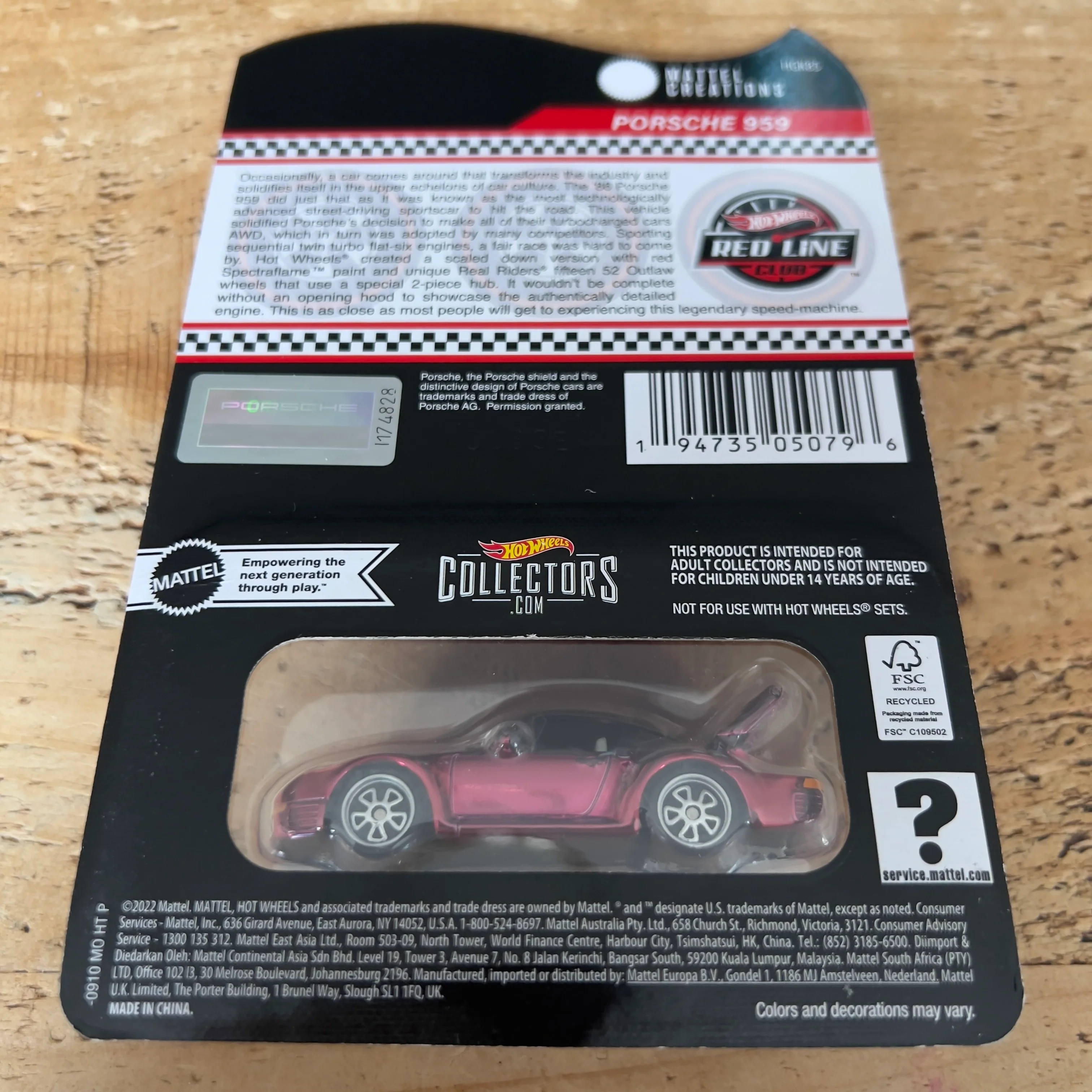 Hot Wheels RLC Porsche 959 - Image 2
