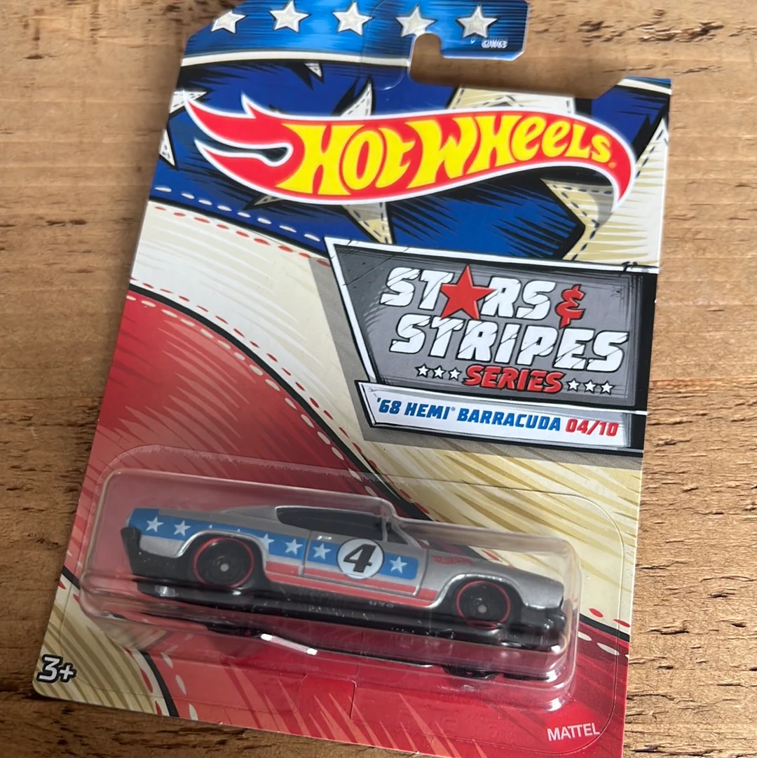 Hot Wheels US Exclusive Stars & Stripes 68 Hemi Barracuda
