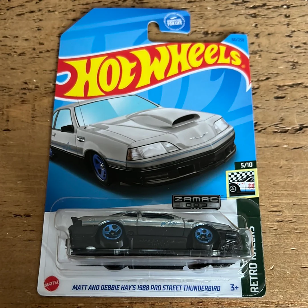 Hot Wheels US Exclusive Zamac Matt And Debbie Hays 1988 Pro Street Thunderbird