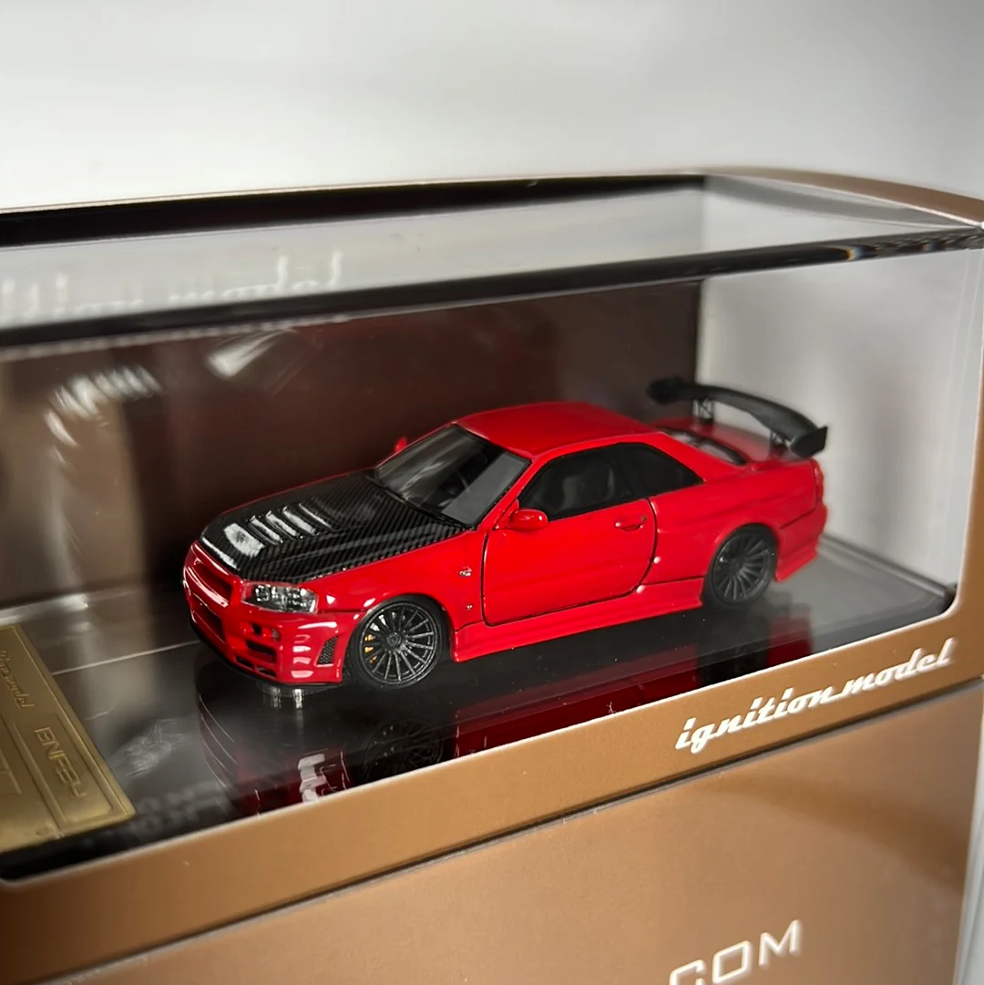 Ignition Model Resin Nissan Skyline R34 GTR R Tune Red - Image 3