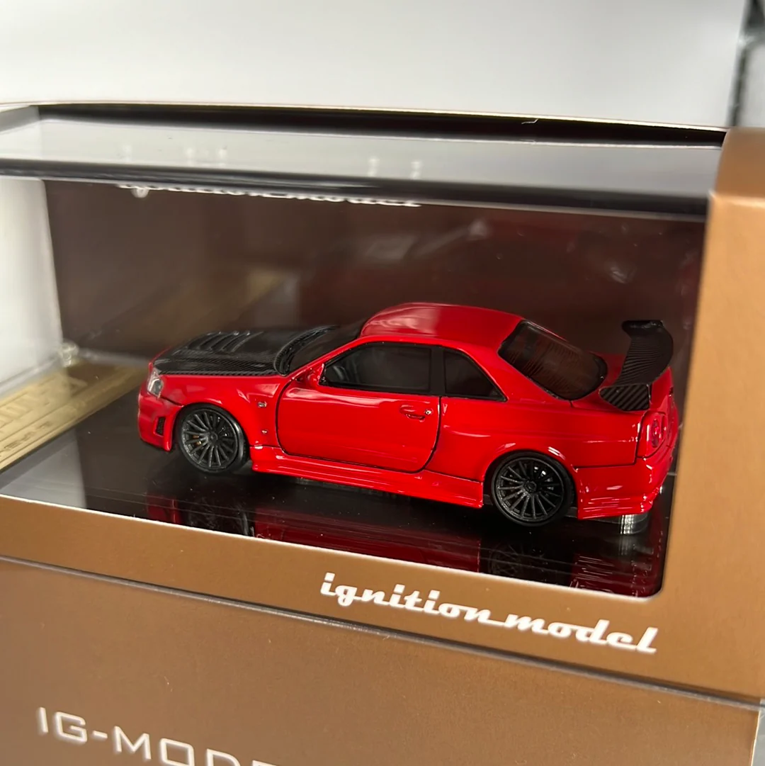 Ignition Model Resin Nissan Skyline R34 GTR R Tune Red - Image 4