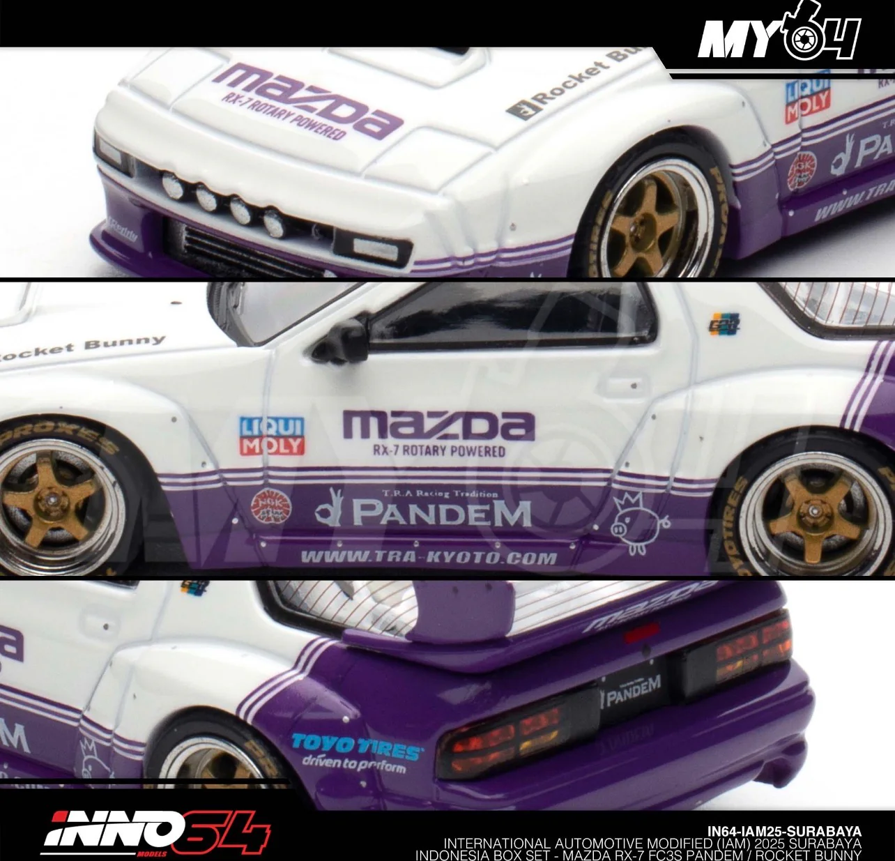 Inno64 Event Exclusive Mazda RX7 FC3S Pandem / Rocket Bunny - Image 2