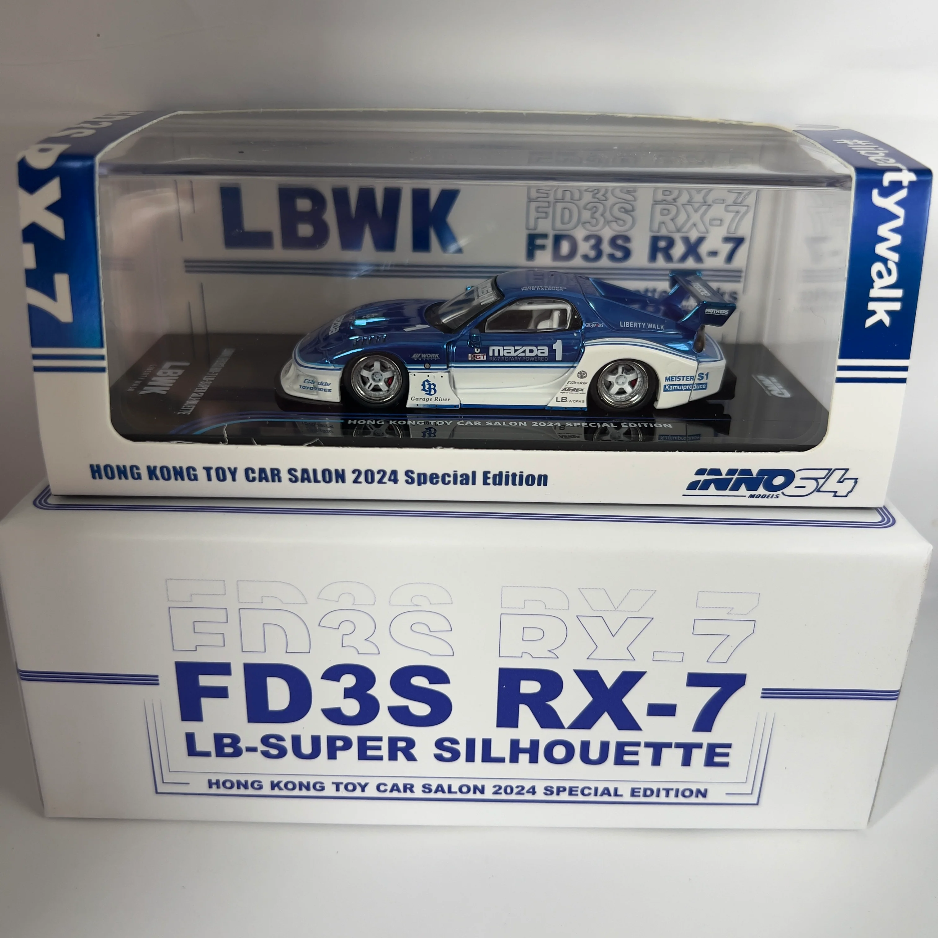 Inno64 Hong Kong Toy Car Salon Mazda RX7 LB Super Silhouette Chase