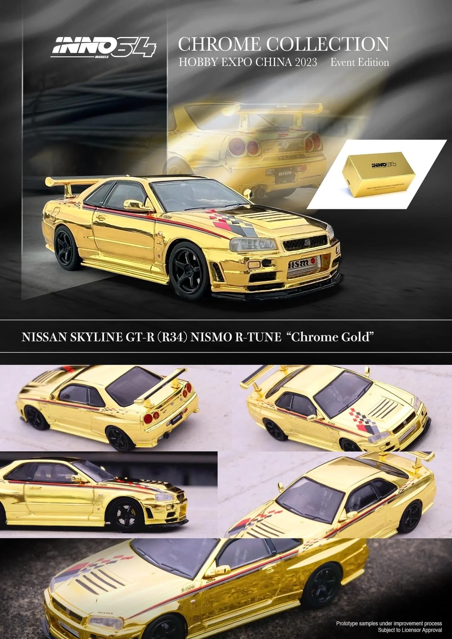 Inno64 Nissan Skyline R34 GTR Nismo R Tune Hobby Expo China Event Edition