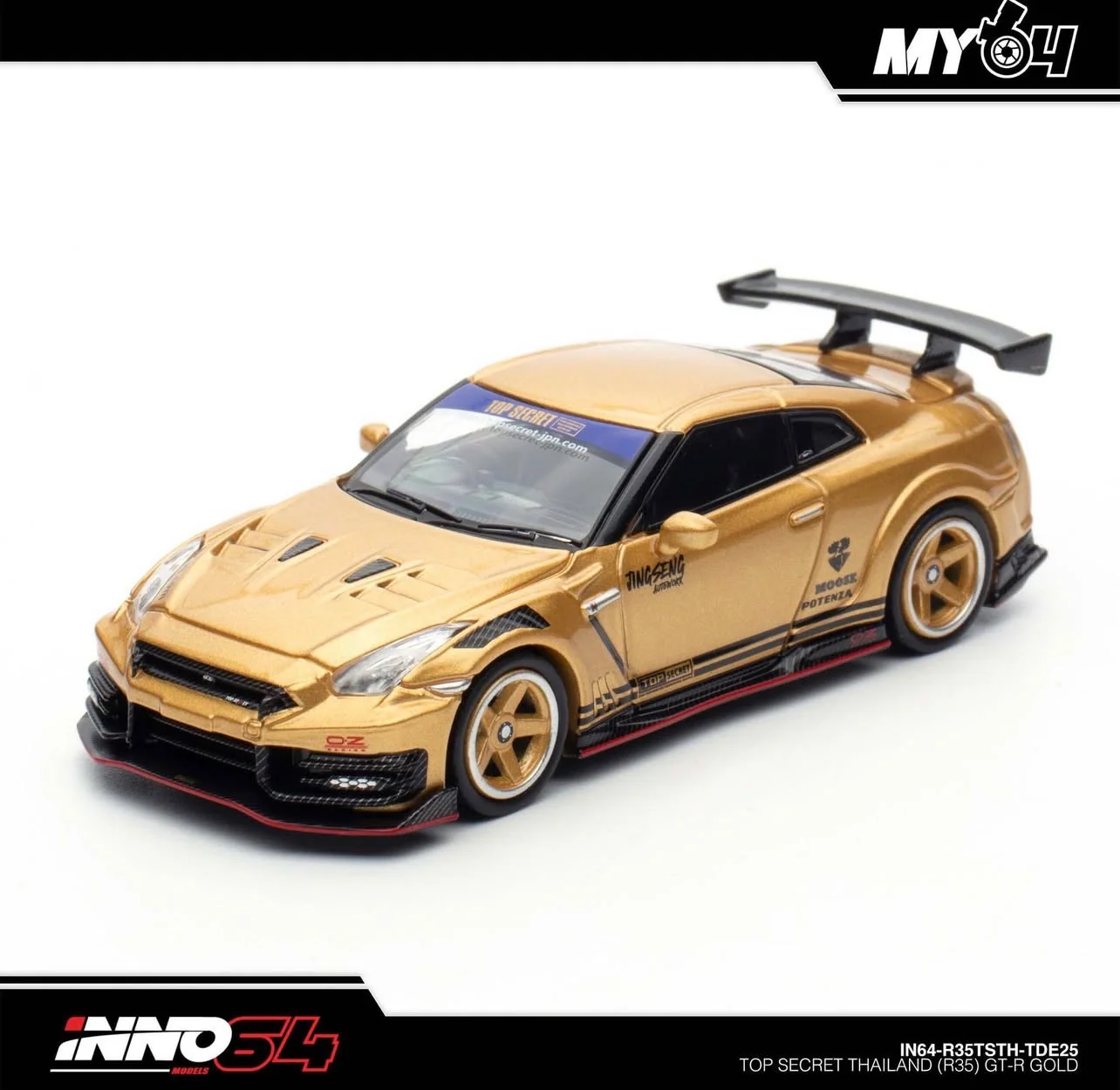 Inno64 Thailand Diecast Expo Event Edition Top Secret Nissan R35 GTR - Image 2