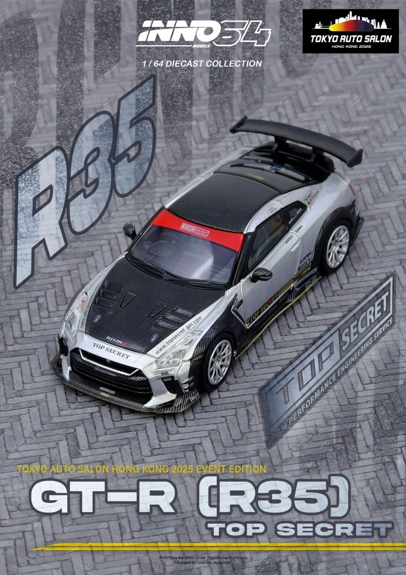 Inno64 Tokyo Auto Salon Event Edition Top Secret Nissan R35 GTR