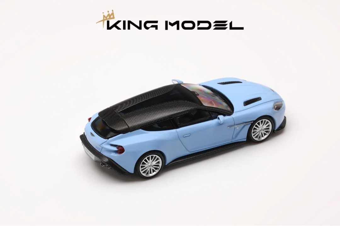 King Model Aston Martin Vanquish Zagato Shooting Brake Blue - Image 2