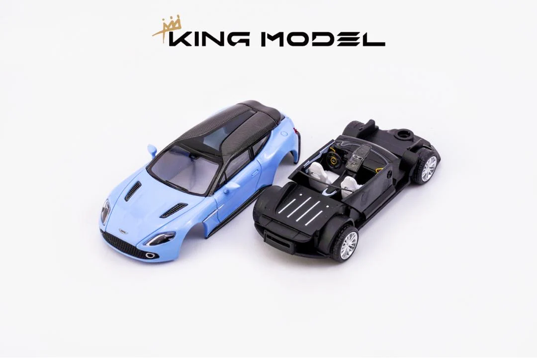 King Model Aston Martin Vanquish Zagato Shooting Brake Blue - Image 3