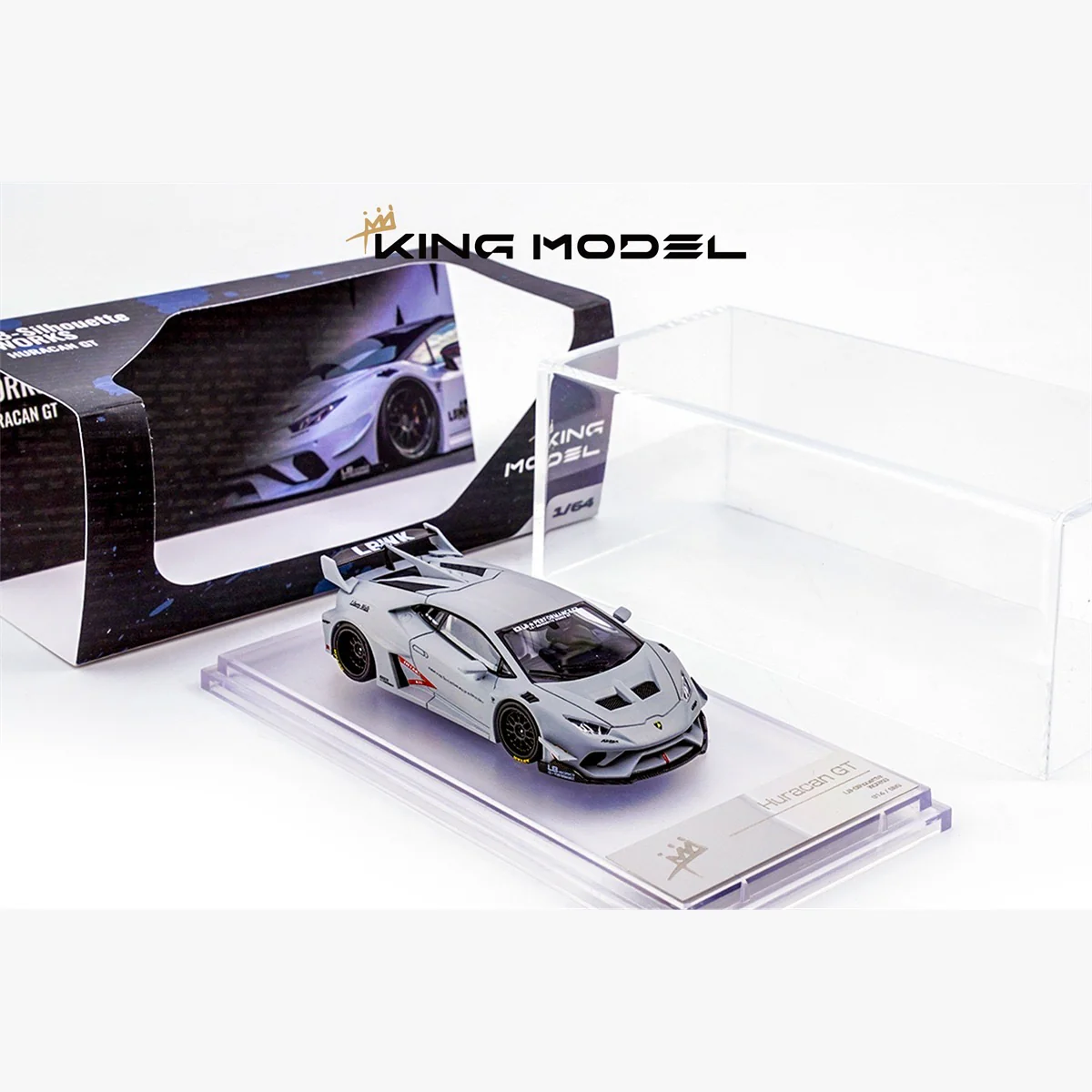 King Model LBWL Lamborghini Huracan Grey - Image 3