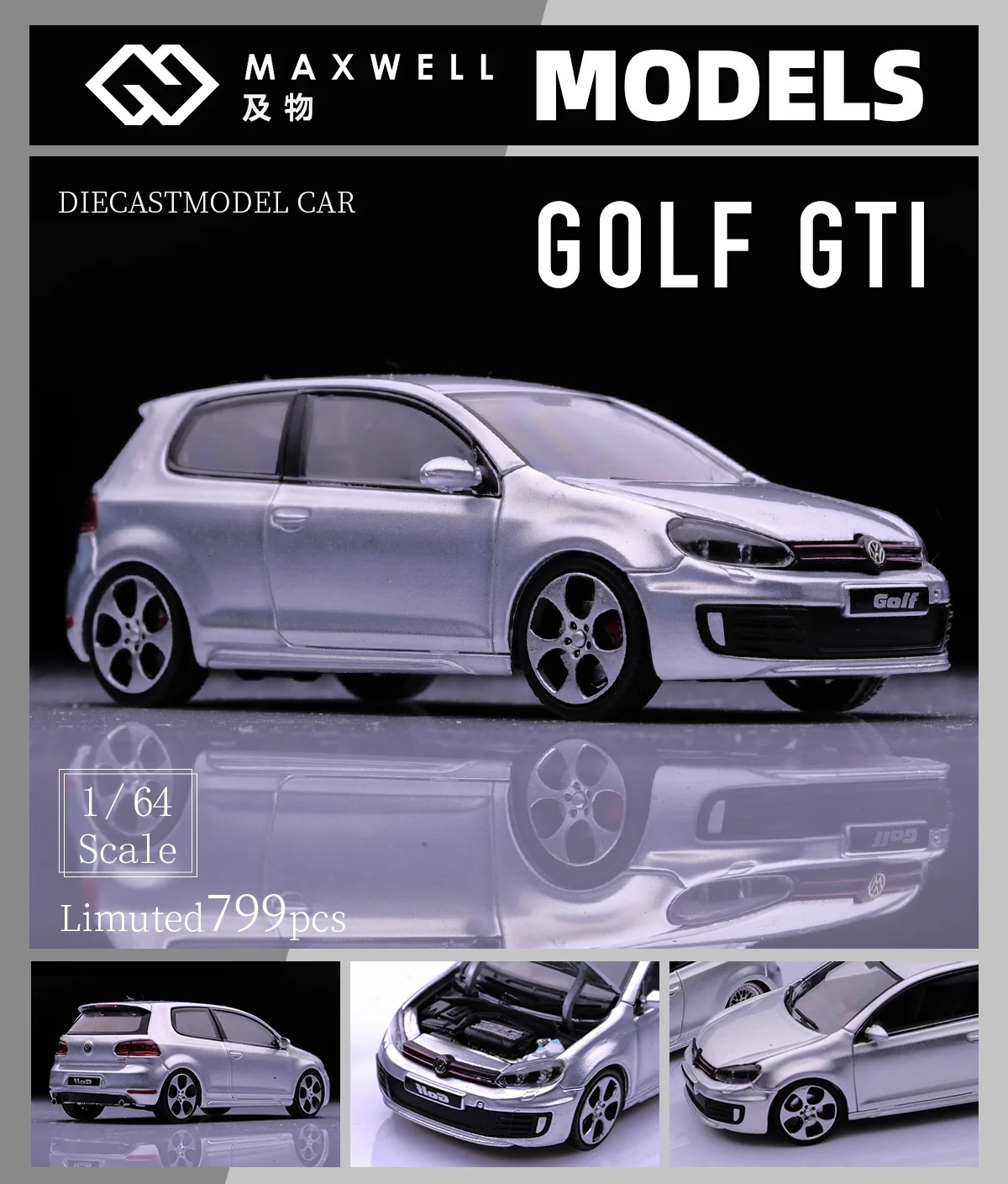 Maxwell Volkswagen Golf GTI MK6 Silver