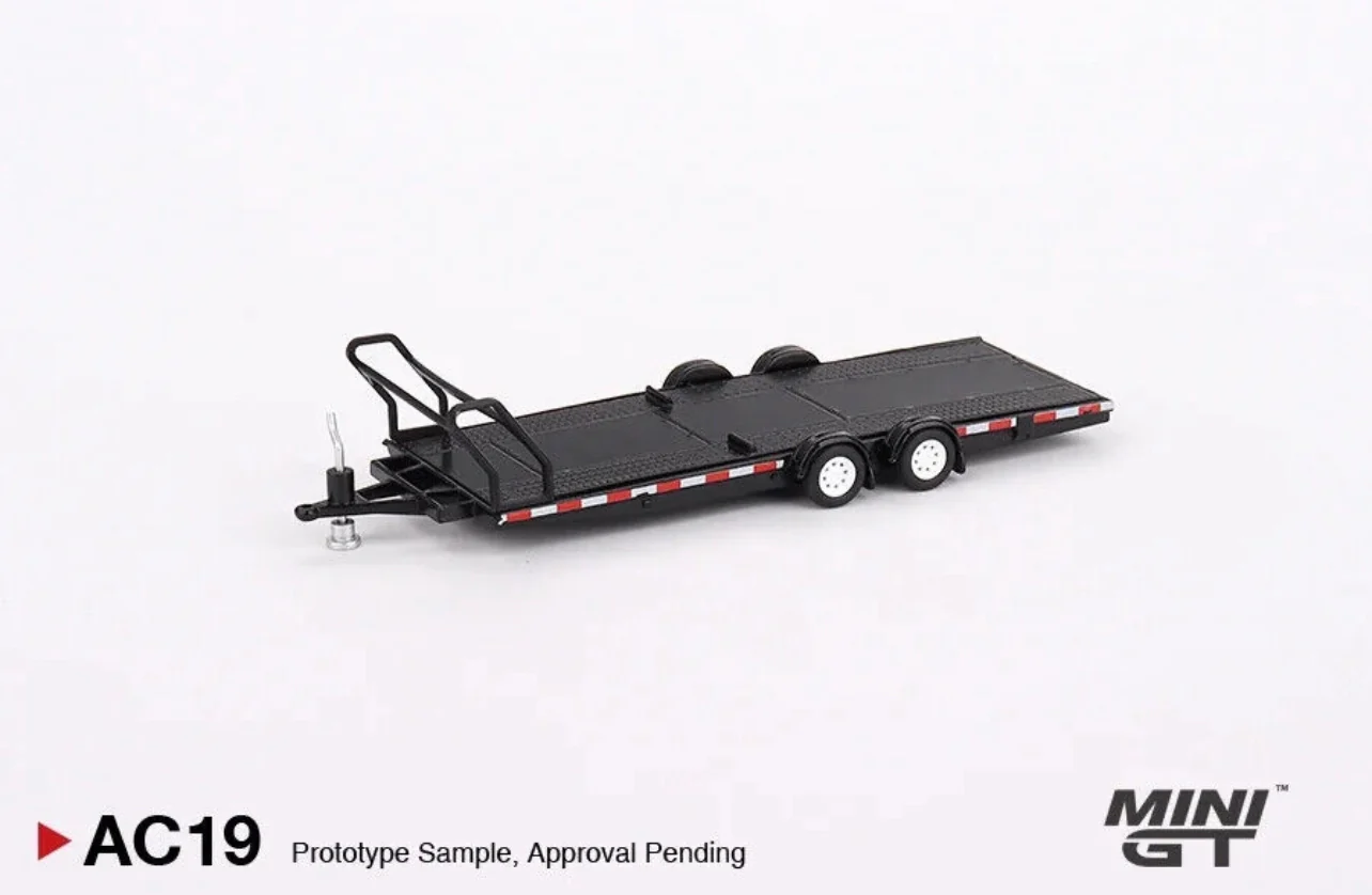 Mini GT Car Hauler Trailer Type B Black #AC19