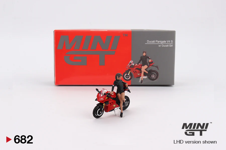 Mini GT Ducati Panigale V4 S & Ducati Girl #682 - Image 2