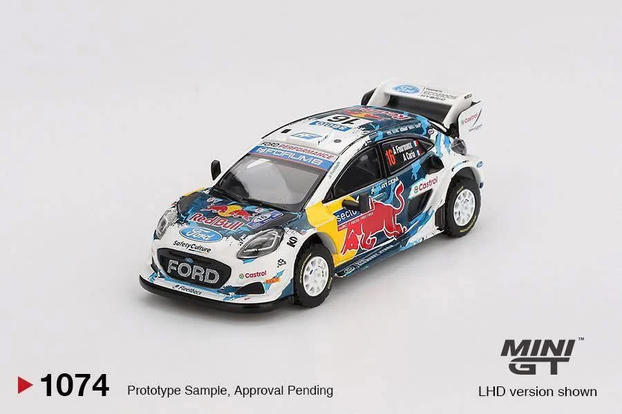Mini GT Ford Puma Rally1 2024 Rally Finland 3rd Place M-Sport #1074