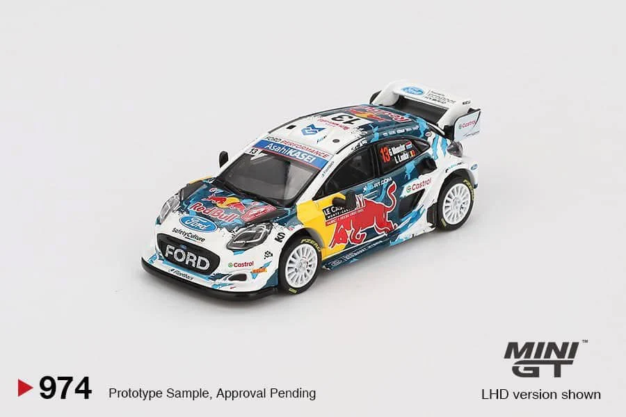 Mini GT Ford Puma Rally1 2024 Rally Monte Carlo M-Sport WRT #974