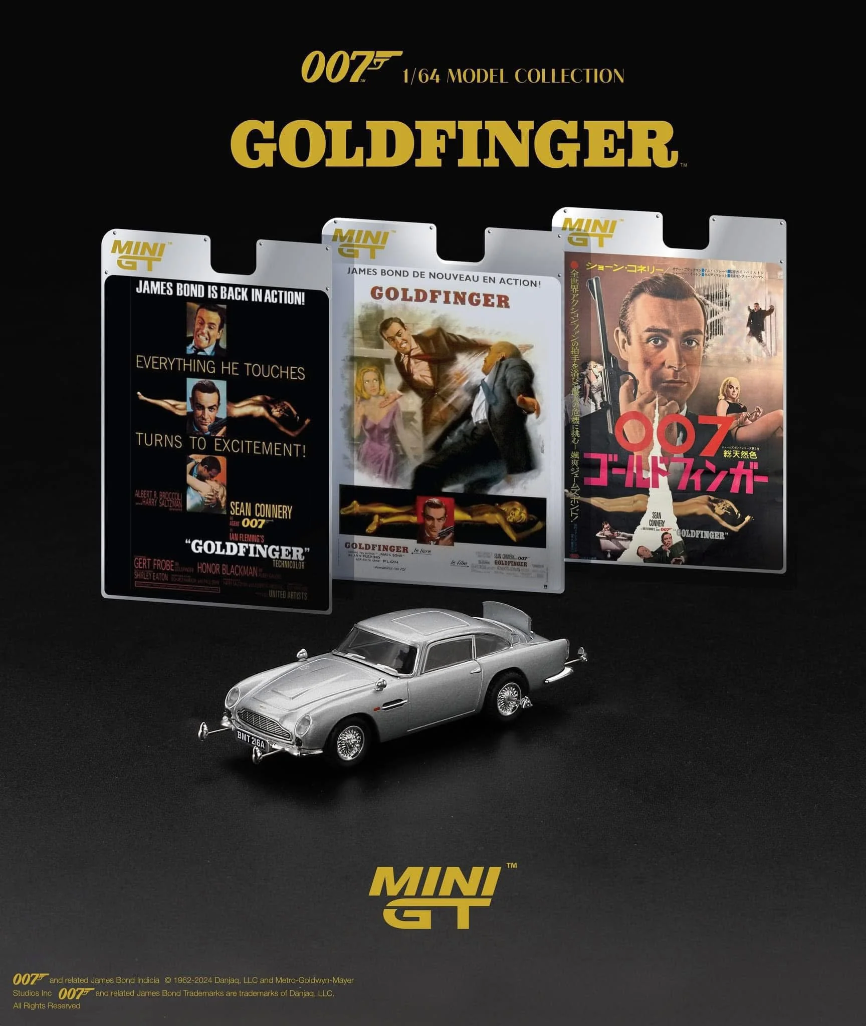 Mini GT James Bond Goldfinger Aston Martin DB5 #900